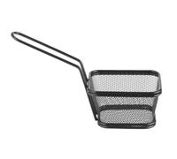 HENDI Cesta para fritos mini apilable negra - 105x90x(H)60 mm