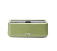 HENDI Calentador de alimentos, UNIQ, servidor exhibidor de buffet, Chafing dish, calientaplatos, eléctrico, sistema Baño María, 12,5L, 220V, 700W,607x402x(H)245mm, acero inoxidable, Alu, PP, verde