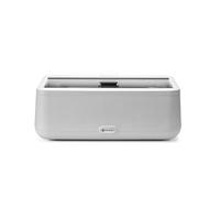 HENDI Calentador de Alimentos UNIQ, Servidor Exhibidor de Bufé, Chafing Dish, Calientaplatos Eléctrico, Sistema de Baño María, 12,5L, 220V, 700W, 607x402x(H)245mm, Ac. Inoxidable, Aluminio, PP, Blanco