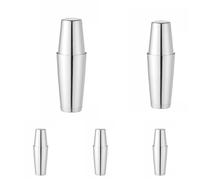 HENDI Coctelera, BarUp, coctelera Boston Tin-on-Tin, uso universal, 2 vasos mezcladores contrapesados: de 600ml, ø90x(H)140mm y de 800ml, ø92x(H)174mm, apto para el lavavajillas, acero inoxidable