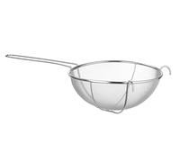 HENDI Colador Reforzado, para Harinas y Salsas, Tamiz de Cocina de Malla Fina con Mango y Soportes Laterales, 595x305x(H)145mm, Acero Inoxidable