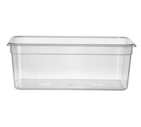 HENDI Contenedor de almacenamiento Gastronorm 1/1 - HACCP - Transparente - 28 L - 530x325x(H) 200 mm