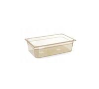 HENDI Contenedor Gastronorm 1/1 resistente a altas temperaturas - Grillamid - Transparente - 9 L - 530x325x(H)65 mm