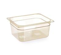 HENDI Contenedor Gastronorm 1/2 resistente a altas temperaturas - Grillamid - Transparente - 4 L - 325x265x(H)65 mm