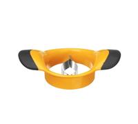 HENDI Cortador de mango con asas antideslizantes, color naranja | Para facilitar la extracción del núcleo de mango, pelador de mango, cortador de mango, 195 x 133 mm, acero inoxidable, ABS