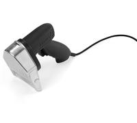 HENDI Cortador eléctrico para kebab, shawarma, gyros, corte ajustable 0-8mm, cuchilla: 2600 rpm, cuchillo eléctrico profesional para cortar carne, 80W, 60kg/h, 230V, 202x125x(H)182mm, acero inoxidable