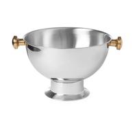 HENDI Cubitera para botellas, enfriador de bebidas tipo champanera, con dos agarraderas laterales, BarUp, 13,5L, ⌀370x(H)230mm, acero inoxidable