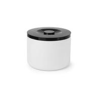 HENDI Cubitera para Hielo, hielera, Recipiente para almacenar Cubitos de Hielo, BarUp, de Doble Pared, 10L, ø292x(h) 220mm, poliestireno, Blanco y Negro