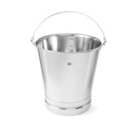 HENDI Cubo con Fondo Reforzado - Gris Claro - 10 L - ø280x(H) 270 mm