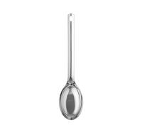HENDI Cucharón para salsa de pizza, fondo plano, mango curvado ergonómico, resistente, cuchara dosificadora para pizza, cuchara de porción, 280x65mm, acero inoxidable