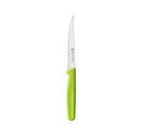 HENDI Cuchillo para cortar y rebanar tomates, hoja dentada, cuchillo tomatero, cuchillo de cocina, 214x20x(H)10mm, acero inoxidable, PP, verde
