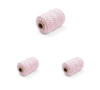 HENDI Cuerda para preparación de Roulade, Cordel de Cocina, cordón Hilo alimentario para Atar Carne, Pescado o Verduras, Hacer Salchichas, Cuerda de Carnicero, 132m, 200g, algodón Rojo y Blanco