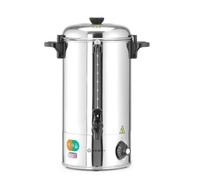 HENDI Dispensador de bebidas calientes, hervidor eléctrico, termo, de una sola pared, para agua, vino, té (no para leche con chocolate),94~99°C, 9L, 230V, 2200W, 340x227x(H)468mm, acero inoxidable