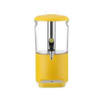 HENDI Dispensador de bebidas, UNIQ, 4 L, 315 x 211 x 431 mm, ABS, acero | Con barra de refrigeración extraíble, bandeja de goteo magnética, grifo antigoteo, dispensador de agua, dispensador de zumo