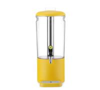 HENDI Dispensador de bebidas, UNIQ, 8L, 318 x 216 x 532 mm, ABS, acero | Con barra de refrigeración extraíble, bandeja de goteo magnética, grifo antigoteo, dispensador de agua, dispensador de zumo