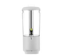 HENDI Dispensador de zumos UNIQ, 8L, blanco | ABS, PP y acero inoxidable, 318x216x(H)532mm, altura máx. de vaso 120mm, bandeja de goteo magnética