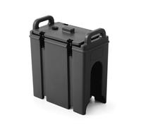 HENDI Dispensador isotérmico de bebidas con grifo, AmerBox, 9,4L, 230x420x(H)470mm, LDPE, negro