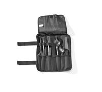 HENDI Emplatar Chef Kit, Juego de Herramientas de emplatado y Decorado culinario, 6 Piezas: Pinzas-cucharas-espátula, Incl. Estuche, Acero Inoxidable con Recubrimiento PVD Negro, PP