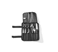 HENDI Emplatar Chef Kit, Juego de Herramientas de emplatado y Decorado culinario, 6 Piezas: Pinzas-cucharas-espátula, Incl. Estuche, Acero Inoxidable Satinado, Plata, poliéster, PP