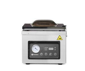 HENDI Envasadora al Vacío de Campana, Tiempo de Vacío 5-90 s, Función Marinado, Barra de Sellado 300x5mm, Bomba de Aceite 133,3 l/min, 230V/950W, 359x425x(H)366mm, Acero Inoxidable