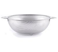 HENDI Escurridor de cocina, colador, para cocinar, lavar, pasta, fideos, espaguetis, frutas, verduras, ensaladas, redondo, perforado, con base y 2 asas, ø31.5cm, acero inoxidable