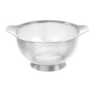 HENDI Escurridor de cocina, colador, para cocinar, lavar, pasta, fideos, espaguetis, frutas, verduras, ensaladas, redondo, perforado, con base y 2 asas, ø260x(H)140 mm, acero inoxidable