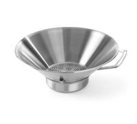 HENDI Escurridor de frituras, con asa robusta y recipiente extraíble para los restos, patatas fritas, ø410x(H)170mm, totalmente de acero inoxidable