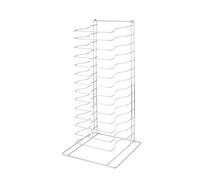 HENDI Estante para rejillas para pizza/sartenes (14 ranuras) - 300x305x(H)680 mm