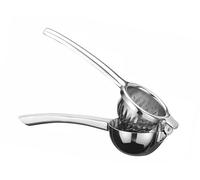 HENDI Exprimidor de cítricos, manual, BarUp, prensa manual para extraer zumo, con mangos ergonómicos extragrandes para facilitar el prensado:130mm, diámetro del cono exprimidor:75mm, acero inoxidable
