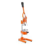 HENDI Exprimidor de Cítricos Manual con Palanca, BarUp, Cuerpo de Hierro Fundido, Componentes Desmontables Apto Lavavajillas, 225x180x(H)510mm, Naranja