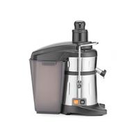 HENDI Extractor centrífugo de zumos, eléctrico, exprimidor de cítricos, exprimidor de naranjas, adecuado para frutas y verduras duras, hasta 3000 rpm, 490x280x510mm, acero inoxidable