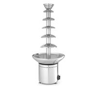 HENDI Fuente de Chocolate de 6 Niveles, Capacidad: hasta 8 kg, 230 V / 300 W, Ø370x(H)840 mm, Acero Inoxidable
