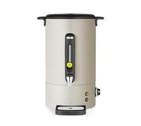 HENDI Hervidor de agua eléctrico 16L UNIQ, dispensador de bebidas calientes, termo de una pared para vino, té, hasta 100°C, 230V, 50/60Hz, 1650W, 357x380x(H)502mm, blanco hueso, acero inoxidable, PP