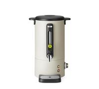HENDI Hervidor de agua eléctrico 9L UNIQ, dispensador de bebidas calientes, termo de una pared para vino, té, hasta 100°C, 230V, 50/60Hz, 950W, 307x330x(H)450mm, blanco hueso, acero inoxidable, PP