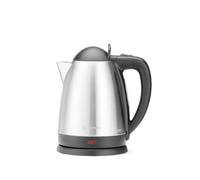 HENDI Hervidor de agua eléctrico, tetera, base giratoria 360°, indicador del nivel de agua, desconexión automática, 1,8L, 230V, 1800W, 221x163x(H)249mm, acero inoxidable