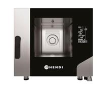 HENDI Horno de convección a vapor con pantalla táctil, 5xGN 1/1, mixto (convección + vapor), 3 velocidades de ventilador, 30-270°C, 400V, 7800W, 730x849x(H)700mm, acero inoxidable