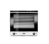 HENDI Horno de Convección Profesional H90, 2670W, incl. 4 Bandejas de Aluminio, 2 Ventiladores, 50-300°C, Interior Esmaltado, Puerta Doble Cristal, 230V, 595x595x(H)570mm, Acero Inoxidable
