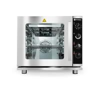 HENDI Horno de convección vapor con grill, 4x GN 2/3, rango hasta 270°C, 230V, 3000W, 625x585x(H)590mm, acero inoxidable