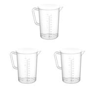 HENDI Jarra medidora de polipropileno - 1 L - diámetro110x(H)170 mm, Transparente (Paquete de 3)