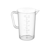 HENDI Jarra Medidora de Polipropileno con Escala Graduada, Capacidad 0,5 L, Vaso Medidor Transparente con Asa y Pico Vertedor, Ø90x(H)140mm