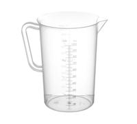 HENDI Jarra Medidora de Polipropileno con Escala Graduada, Capacidad 1 L, Vaso Medidor Transparente con Asa y Pico Vertedor, Ø110x(H)170mm