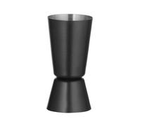HENDI Jigger doble 25/35 ml, BarUp, vaso medidor de cócteles, medidor dosificador de barra, barman, bar, bebidas, cocktails, ø40x(H) 75 mm, acero inoxidable con recubrimiento de polvo negro