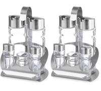 HENDI Juego de recipientes para condimentos - 130x110x(H)185 mm (Paquete de 2)