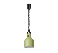 HENDI Lámpara de calor cilíndrica, incluye bombilla infrarroja irrompible, altura regulable, para mantener los alimentos calientes, puente térmico, calentador de alimentos, casquillo E27, 230 V/250 W