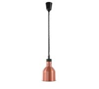 HENDI Lámpara cilíndrica de calentamiento con cable extensible - Cobre - 230V / 250W - 175x(H)250 mm