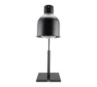 HENDI Lámpara de calor por infrarrojos, con brazo flexible, incluye lámpara infrarroja inastillable, lámpara para calentar alimentos, lámpara térmica, 230V/250W, 268x200x(H)660mm, hierro, negro