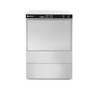 HENDI Lavavajillas industrial, para cestas 50x50cm, con control electromecánico, máquina lavaplatos lavavasos lavacopas, 400V, 6600W, 570x600x(H)830mm, acero inoxidable