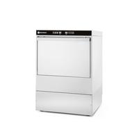 HENDI Lavavajillas industrial, para cestas 50x50cm, con control electrónico, máquina lavaplatos lavavasos lavacopas, 400V, 6600W, 570x600x(H)830mm, acero inoxidable