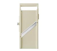 HENDI Mandolina japonesa Shōgun, rebanador y cortador manual con hoja plana ajustable (1-5mm), 380x180x(H)45mm, acero inoxidable, ABS, PP, beige