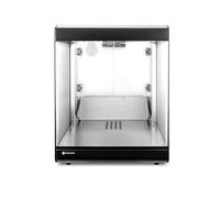 HENDI Máquina calienta nachos,Vitrina expositora calienta nachos, tortillas, palomitas de maíz, 230V, 500W, 400x344x(H)525mm, acero inoxidable 18/0, vidrio templado ahumado, negro